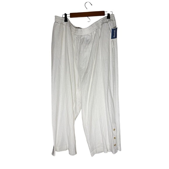 Jones New York Womens Crop Pants With Elastic Waist Band Stretch White Size 2X - Picture 4 of 16